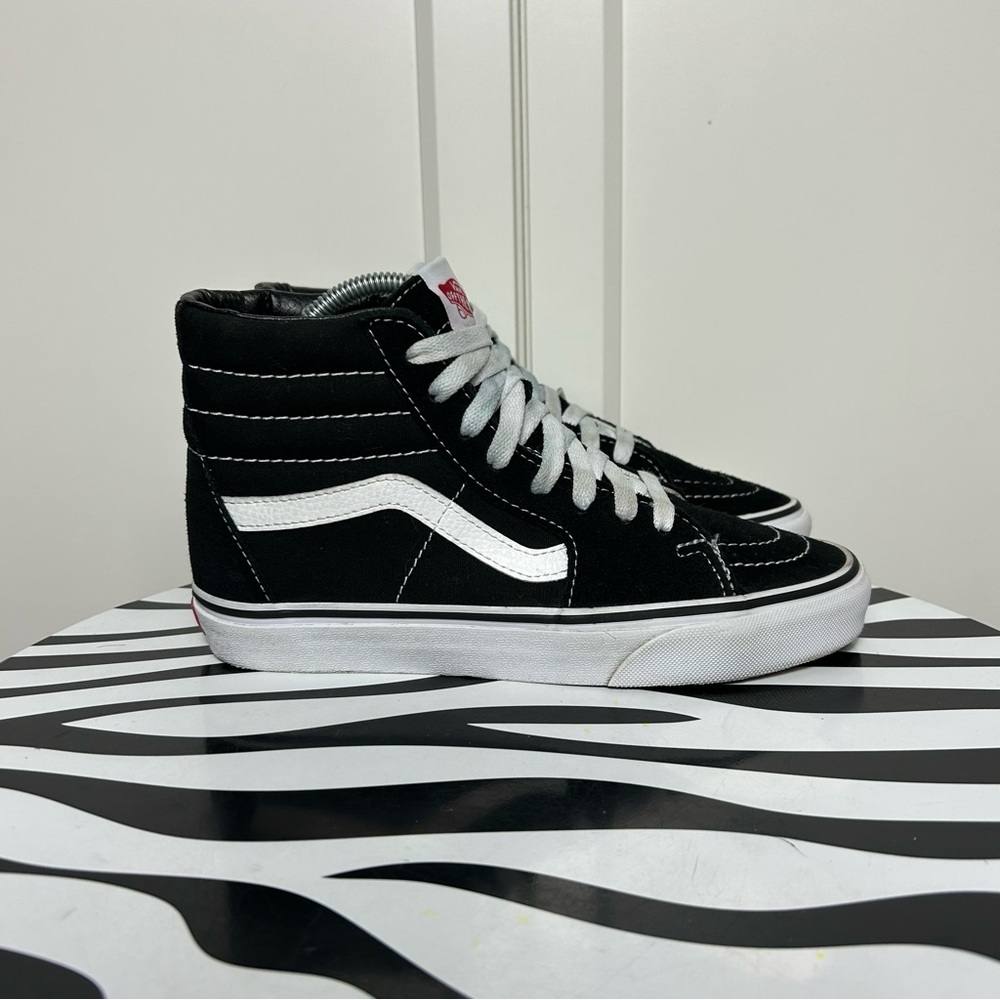 Vans sk8 hi black white